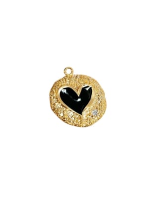 COLGANTE B/ORO RUSTICO ESMALTADO NEGRO Z. 3MS1