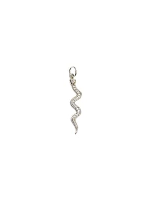 COLGANTE B/PLATINO SERPIENTE CON ZIRCONES 29X6MM