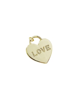 COLGANTE B/ORO CORAZON LOVE C/ZIRCONES 28X25MM1