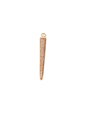 COLGANTE BAÑO ORO ROSA TRIANGULO 43X6MM