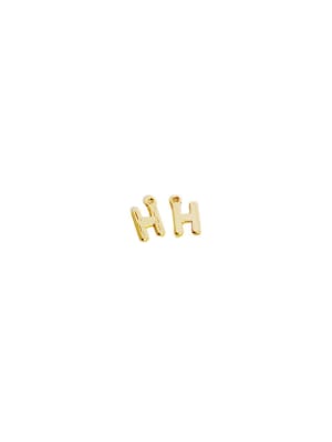 COLGANTE B/ORO INICIAL MINI H 8X5MM