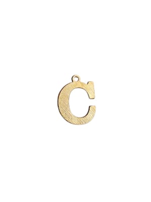 COLGANTE B/ORO 3MS INICIAL C 2CM1