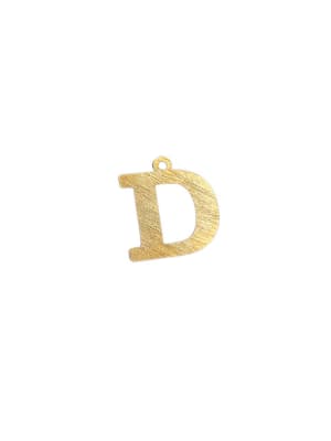 COLGANTE B/ORO 3MS INICIAL D 2CM