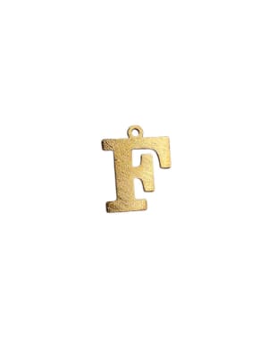 COLGANTE B/ORO 3MS INICIAL F 2CM