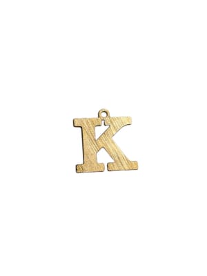 COLGANTE B/ORO 3MS INICIAL K 2CM