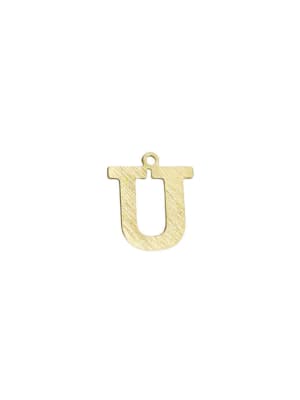 COLGANTE B/ORO 3MS INICIAL U 2CM
