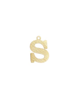 COLGANTE B/ORO 3MS INICIAL S 2CM1