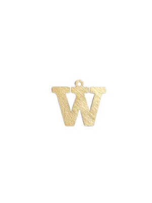 COLGANTE B/ORO 3MS INICIAL W 2CM