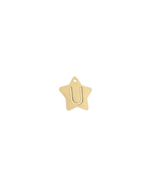COLGANTE B/ORO 3MS INICIAL ESTRELLA U