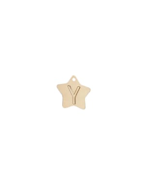 COLGANTE B/ORO 3MS INICIAL ESTRELLA Y