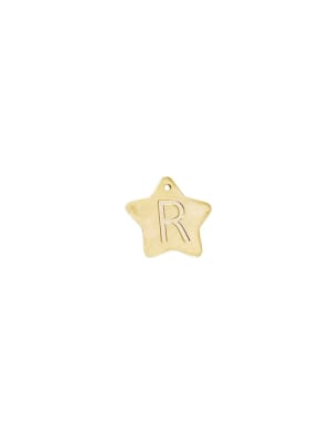 COLGANTE B/ORO 3MS INICIAL ESTRELLA R