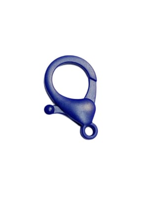 BROCHE LANGOSTA PLASTICO AZUL REAL 35X24MM