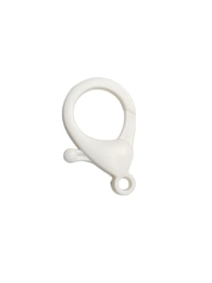BROCHE LANGOSTA PLASTICO BLANCO 35X24MM