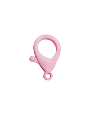 BROCHE LANGOSTA PLASTICO ROSA 35X24MM