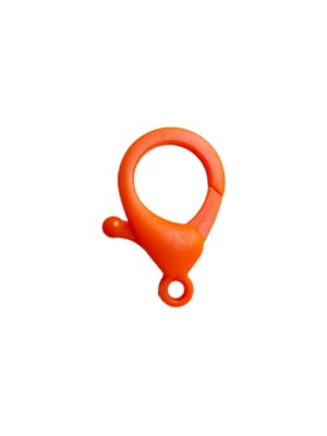 BROCHE LANGOSTA PLASTICO NARANJA 35X24MM1