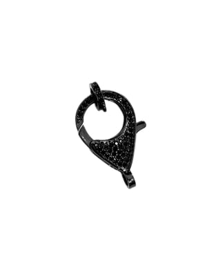 BROCHE LANGOSTA GUNMETAL CON ZIRCONES 26X18MM