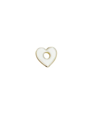 CIERRE B/ORO CORAZON BOTON BLANCO 16MM