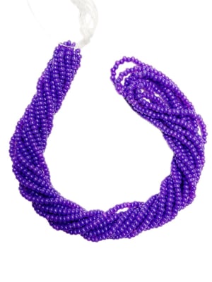 MOSTACILLAS CHECA PRECIOSA (6 TIRAS) 8/0 VIOLET DYED1
