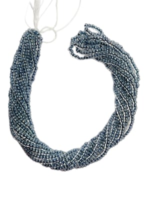 MOSTACILLAS CHECA PRECIOSA (6 TIRAS) 8/0 CRYSTAL BLK C/L