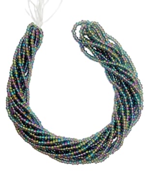 MOSTACILLAS CHECA PRECIOSA (6 TIRAS) 8/0 BLACK DIAMOND AB1