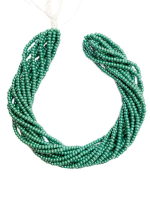 MOSTACILLAS CHECA PRECIOSA (6 TIRAS) 8/0 DK GREEN OP LUSTER