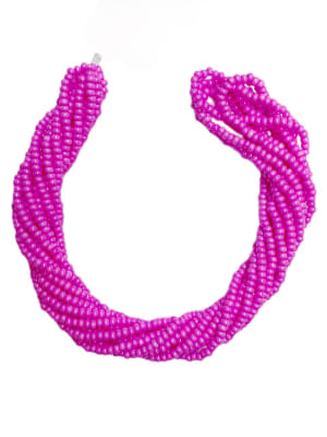 MOSTACILLAS CHECA PRECIOSA (6 TIRAS) 8/0 OP DYED PINK APROX. 37 GRAMOS