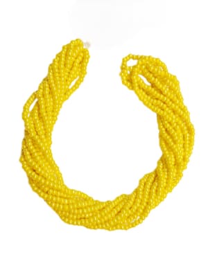 MOSTACILLAS CHECA PRECIOSA (6 TIRAS) 8/0 YELLOW OP LUSTER