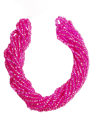 MOSTACILLAS CHECA PRECIOSA (6 TIRAS) 8/0 FUCSIA DYED S/L