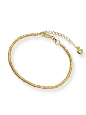 PULSERA MOSTACILLAS BAÑO DE ORO 3MS1