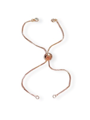 PULSERA CONECTORA VENECIANA BAÑO ORO ROSA 115MM1