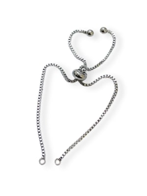 PULSERA CONECTORA VENECIANA ACERO INOX CON BALIN 23CM