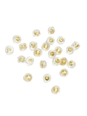 TAPA DE AROS SILICON Y ACERO BAÑO 18K 12PAR1