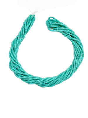 MOSTACILLAS CHECA PRECIOSA (6 TIRAS) 11/0 GREEN TURQUOISE MATTE