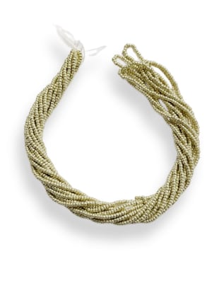 MOSTACILLAS CHECA PRECIOSA (6 TIRAS) 11/0 SILVER MET 21