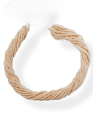 MOSTACILLAS CHECA ROCALLA EGGSHELL PERLA NACAR 11/0  APROX. 20 GRAMOS