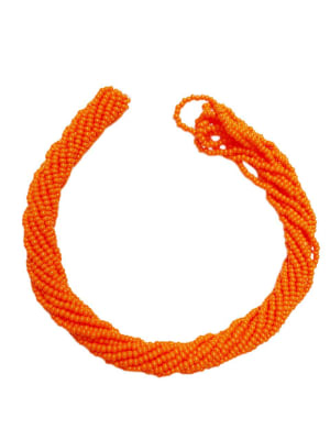 MOSTACILLAS CHECA PRECIOSA (6 TIRAS) 11/0 ORANGE APROX. 20 GRAMOS.