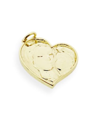 COLGANTE B/ORO MADRE E HIJO 20X17MM