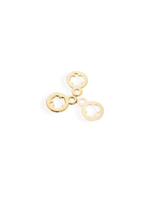 COLGANTE B/ORO MINI TREBOL HUECO2