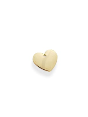 MINI DIJE B/ORO CORAZON ONDULADO