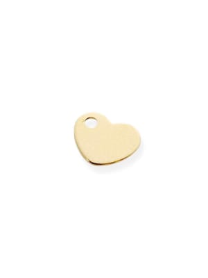 MINI DIJE B/ORO CORAZON PLANO 10X8MM