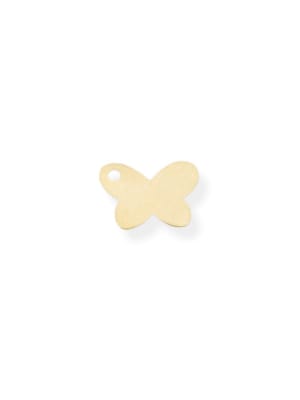 MINI DIJE B/ORO MARIPOSA PLANA