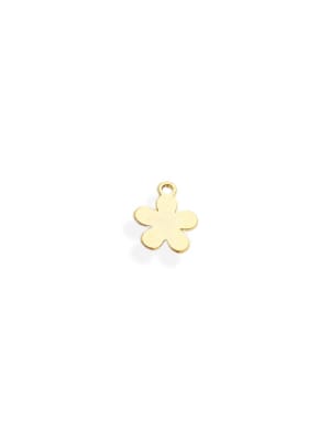 MINI DIJE B/ORO FLOR PLANA 8X6MM