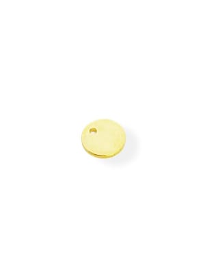 COLGANTE B/ORO CIRCULO PLACA PLANO 8X1MM1