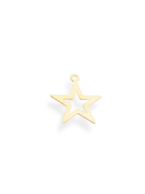 COLGANTE B/ORO ESTRELLA HUECA 15X13MM1