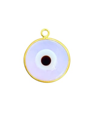 COLGANTE B/ORO OJO DE MURANO LILA 25MM1