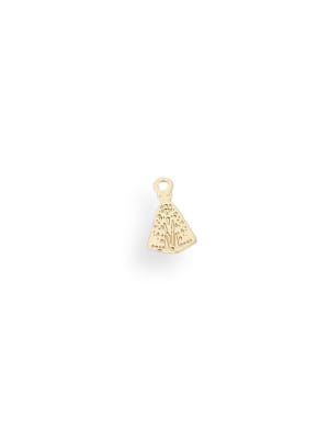 MINI DIJE B/ORO VIRGEN DEL VALLE 10X6MM