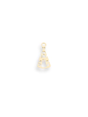 MINI DIJE B/ORO VIRGEN DEL VALLE 10MM