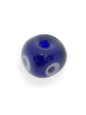 PASADOR  CUBO OJO DE MURANO AZUL 15MM1
