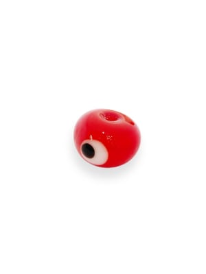 PASADOR  OJO DE MURANO ROJO 14X8MM1