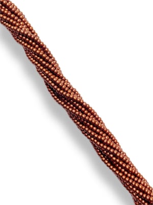 MOSTACILLAS CHECA PRECIOSA (6 TIRAS) 11/0 BRONZE FIRE RED